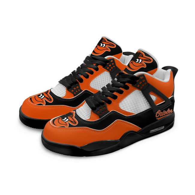Men's Baltimore Orioles Running weapon Air Jordan 4 Shoes 001